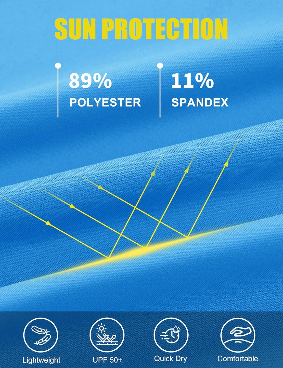 imageMAGCOMSEN Womens Golf Shirts Short Sleeve Polo UPF 50 V Neck Collared Tops Quick Dry Tennis Athletic T ShirtsAzure