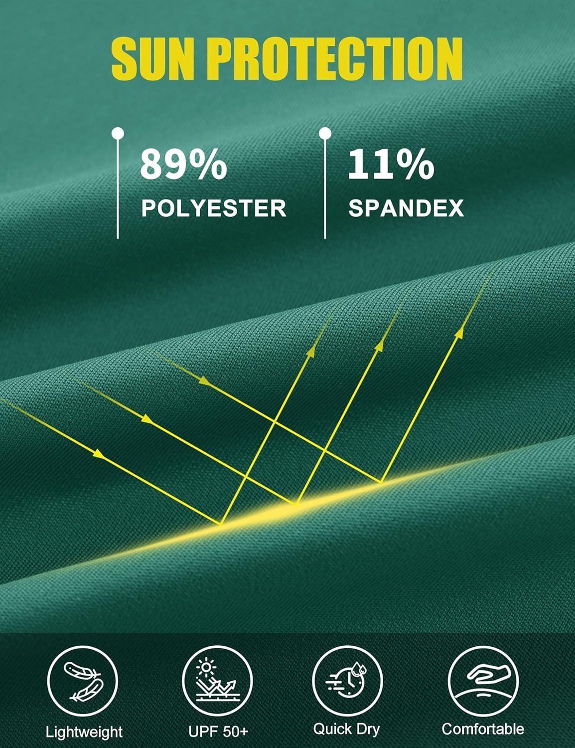 imageMAGCOMSEN Womens Golf Shirts Short Sleeve Polo UPF 50 V Neck Collared Tops Quick Dry Tennis Athletic T ShirtsEmerald Green