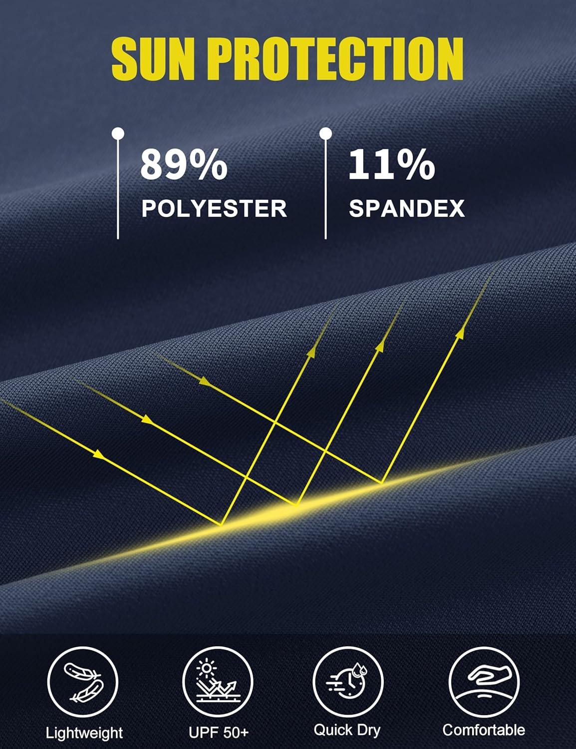 imageMAGCOMSEN Womens Golf Shirts Short Sleeve Polo UPF 50 V Neck Collared Tops Quick Dry Tennis Athletic T ShirtsNavy