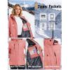 imageMAGCOMSEN Womens Ski Jacket Snow Winter Coat Waterproof Insulated Warm Fleece Thermal Skiing Jacket Windproof RaincoatAquared