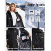 imageMAGCOMSEN Womens Ski Jacket Snow Winter Coat Waterproof Insulated Warm Fleece Thermal Skiing Jacket Windproof RaincoatBlack
