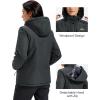 imageMAGCOMSEN Womens Ski Jacket Snow Winter Coat Waterproof Insulated Warm Fleece Thermal Skiing Jacket Windproof RaincoatCarbongrey