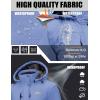 imageMAGCOMSEN Womens Ski Jacket Snow Winter Coat Waterproof Insulated Warm Fleece Thermal Skiing Jacket Windproof RaincoatLight Blue