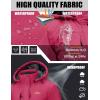 imageMAGCOMSEN Womens Ski Jacket Snow Winter Coat Waterproof Insulated Warm Fleece Thermal Skiing Jacket Windproof RaincoatRosered