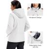 imageMAGCOMSEN Womens Ski Jacket Snow Winter Coat Waterproof Insulated Warm Fleece Thermal Skiing Jacket Windproof RaincoatWhite