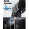 imageMAGCOMSEN Mens Snow Ski Pants Fleece Lined Winter Water Resistant Insulated Work Hiking Snowboard Pants 4 PocketsDark Grey