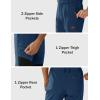 imageMAGCOMSEN Mens Snow Ski Pants Fleece Lined Winter Water Resistant Insulated Work Hiking Snowboard Pants 4 PocketsDenim Blue