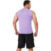 imageMAGCOMSEN Sleeveless Shirts for Men Dry Fit Running Tank Tops UPF 50 Active Workout Muscle Shirts Beach Swim Shirt Light Purple M