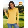 imageMAGCOMSEN Womens Shirts Long Sleeve 14 Zip UPF50 UV Sun Protection Quick Dry Workout Hiking Athletic Shirts Rash GuardGinger