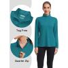 imageMAGCOMSEN Womens Shirts Long Sleeve 14 Zip UPF50 UV Sun Protection Quick Dry Workout Hiking Athletic Shirts Rash GuardPeacock Blue