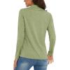 imageMAGCOMSEN Womens Shirts Long Sleeve 14 Zip UPF50 UV Sun Protection Quick Dry Workout Hiking Athletic Shirts Rash GuardWheat Green