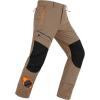 imageMAGCOMSEN Mens Snow Ski Pants Fleece Lined Winter Water Resistant Insulated Work Hiking Snowboard Pants 4 PocketsBrown