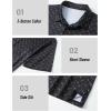 imageMAGCOMSEN Mens Polo Shirts Short Sleeve Print Patterns Collared Shirt Performance Moisture Wicking Golf PolosBlack Club