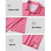 imageMAGCOMSEN Mens Polo Shirts Short Sleeve Print Patterns Collared Shirt Performance Moisture Wicking Golf PolosRed Coconut