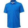 imageMAGCOMSEN Mens Polo Shirts Short Sleeve Print Patterns Collared Shirt Performance Moisture Wicking Golf PolosBlue Star