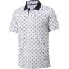 imageMAGCOMSEN Mens Polo Shirts Short Sleeve Print Patterns Collared Shirt Performance Moisture Wicking Golf PolosWhite Star