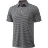 imageMAGCOMSEN Mens Polo Shirts Short Sleeve Striped Golf Polos Dry Fit Casual Collared Shirt Medium Grey M