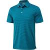 imageMAGCOMSEN Mens Polo Shirts Short Sleeve Striped Golf Summer Polos Dry Fit Performance Casual Collared Shirt Blue Green S