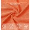 imageMAGCOMSEN Womens T Shirts VNeck Short Sleeve UPF 50 Sun Protection Performance Quick Dry Athletic Shirts Tee Tops01orange