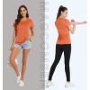 imageMAGCOMSEN Womens T Shirts VNeck Short Sleeve UPF 50 Sun Protection Performance Quick Dry Athletic Shirts Tee Tops01orange