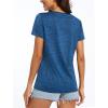 imageMAGCOMSEN Womens T Shirts VNeck Short Sleeve UPF 50 Sun Protection Performance Quick Dry Athletic Shirts Tee TopsBlue