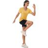 imageMAGCOMSEN Womens T Shirts VNeck Short Sleeve UPF 50 Sun Protection Performance Quick Dry Athletic Shirts Tee TopsTurmeric