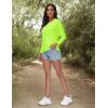 imageMAGCOMSEN Womens Long Sleeve Shirts UPF 50 Sun Protection Shirts for Hiking Fishing Workout Rash GuardNeon Green