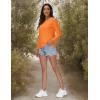imageMAGCOMSEN Womens Long Sleeve Shirts UPF 50 Sun Protection Shirts for Hiking Fishing Workout Rash GuardNeon Orange