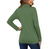 imageMAGCOMSEN Womens Shirts Long Sleeve 14 Zip UPF50 UV Sun Protection Quick Dry Workout Hiking Athletic Shirts Rash GuardArmy Green