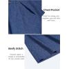 imageMAGCOMSEN Mens Henley Shirt Long Sleeve Cotton Casual Shirts with Pocket Button Placket Daily WearDark Blue