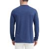 imageMAGCOMSEN Mens Henley Shirt Long Sleeve Cotton Casual Shirts with Pocket Button Placket Daily WearDark Blue
