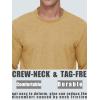 imageMAGCOMSEN Mens Shirt Long Sleeve Crew Neck Shirts Casual Lightweight TShirts Moisture Wicking Work Tee Shirts Earthy YellowL