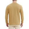 imageMAGCOMSEN Mens Shirt Long Sleeve Crew Neck Shirts Casual Lightweight TShirts Moisture Wicking Work Tee Shirts Earthy YellowXL