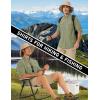 imageMAGCOMSEN Mens Sun Protection Fishing Shirts UPF 50 UV Quick Dry Long Sleeve Button Down Shirts Safari Hiking TravelGrey Green