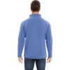 imageMAGCOMSEN Mens Zip Up Sweatshirt Casual Fleece Jacket with Zipper Pockets and Stand CollarGrey Blue