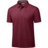 imageMAGCOMSEN Mens Polo Shirts Short Sleeve Lightweight Moisture Wicking Golf Polos 3 Buttons Performance Collared Shirt MenWinered