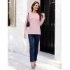 imageMAGCOMSEN Womens LongSleeve CrewNeck Cotton TShirt ClassicFit Shirt Soft Breathable Casual Tee Basic TopsAlight Pink