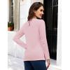 imageMAGCOMSEN Womens LongSleeve CrewNeck Cotton TShirt ClassicFit Shirt Soft Breathable Casual Tee Basic TopsAlight Pink