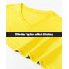 imageMAGCOMSEN Womens UPF 50 Long Sleeve Shirts V Neck Dry Fit Lightweight Athletic Hiking Running Workout Tops Yellow XL
