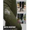imageMAGCOMSEN Womens Fleece Lined Joggers Waterproof Thermal Winter Sweatpants Insulated Hiking Running Snow Pants PocketsArmygreen