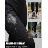 imageMAGCOMSEN Womens Fleece Lined Joggers Waterproof Thermal Winter Sweatpants Insulated Hiking Running Snow Pants PocketsBlack