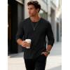 imageMAGCOMSEN Mens Long Sleeve Tee Shirts Lightweight Moisture Wicking Casual Comfort Crewneck Plain Long Sleeve ShirtsBlack