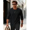imageMAGCOMSEN Mens Long Sleeve Tee Shirts Lightweight Moisture Wicking Casual Comfort Crewneck Plain Long Sleeve ShirtsBlack