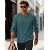 imageMAGCOMSEN Mens Long Sleeve Tee Shirts Lightweight Moisture Wicking Casual Comfort Crewneck Plain Long Sleeve ShirtsDark Teal