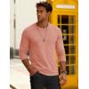 imageMAGCOMSEN Mens Long Sleeve Tee Shirts Lightweight Moisture Wicking Casual Comfort Crewneck Plain Long Sleeve ShirtsGray Pink