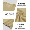 imageMAGCOMSEN Mens Long Sleeve Tee Shirts Lightweight Moisture Wicking Casual Comfort Crewneck Plain Long Sleeve ShirtsKhaki