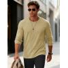 imageMAGCOMSEN Mens Long Sleeve Tee Shirts Lightweight Moisture Wicking Casual Comfort Crewneck Plain Long Sleeve ShirtsKhaki