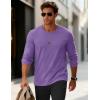 imageMAGCOMSEN Mens Long Sleeve Tee Shirts Lightweight Moisture Wicking Casual Comfort Crewneck Plain Long Sleeve ShirtsLtpurple