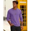 imageMAGCOMSEN Mens Long Sleeve Tee Shirts Lightweight Moisture Wicking Casual Comfort Crewneck Plain Long Sleeve ShirtsLtpurple