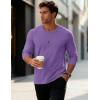 imageMAGCOMSEN Mens Long Sleeve Tee Shirts Lightweight Moisture Wicking Casual Comfort Crewneck Plain Long Sleeve ShirtsLtpurple